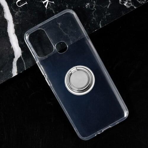 For Infinix Hot 10 Play X688C, X688B Back Ring Holder Bracket Phone Cover TPU Soft Silicone Case On Hot10Play Hot10 10Play