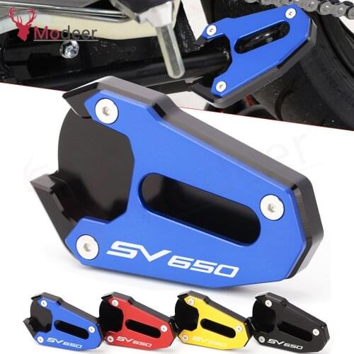 For Suzuki SV 650/650X SV650 SV650X Gladius SFV 650 SFV650 Kickstand Extension Foot Side Stand Enlarger Plate Pad