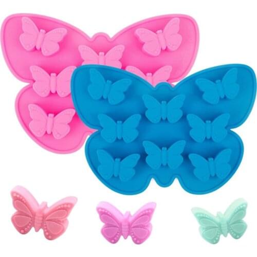 Soap Making Molds Butterfly Shape Silicone Cake Mould DIY Handmade Baking Supplies Tool Pudding Pan Muffin Brownie Ice Loaf Mold