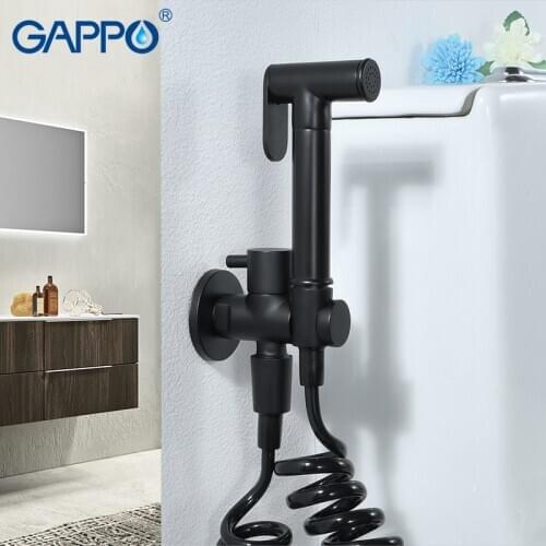 GAPPO Bidets hygienic shower bidet black muslim single cold shower bidet faucet anal cleaning bidet toilet faucets