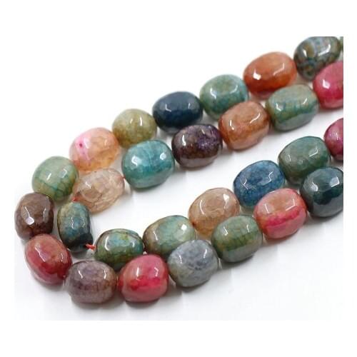 Fashion Natural Agates Stone Jewelry High Quality Irregular Color Scotch pebbles Section Shape Loose Beads Quartz Gem For DIY