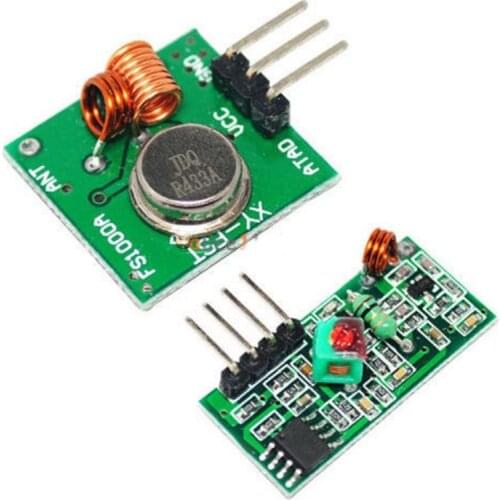 433Mhz RF Wireless Transmitter Module And Receiver Kit 5V DC 433MHZ Wireless For Arduino Raspberry Pi /ARM/MCU WL Diy Kit New
