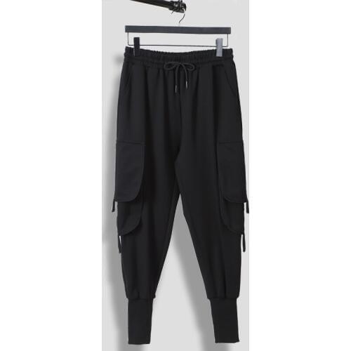 Owen Seak Men Casual Sweatpants Pants Suit Mens Clothing Autumn High Street Men Harem Pants Black Pants Size XXL