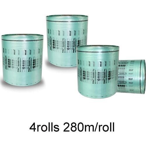 4Rolls Air Cushion Filller Film 280M/roll 200*100mm*17UM High Density PE Material Meet ROHS Air Pillows Air Dunnage Packing Film