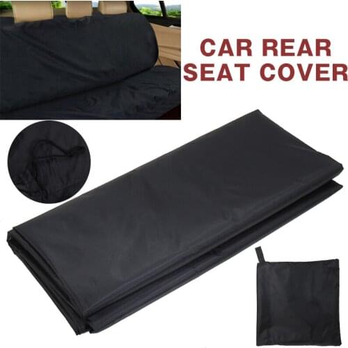 New Arrival 1pc Black Nylon Car Rear Back Seat Cover Universal Waterproof Pet Dog Cat Protector for Car Interior Accessories