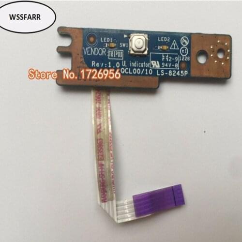 Original For 15R 7520 5520 Power Button Board WCable QCL00/10 LS-8245P