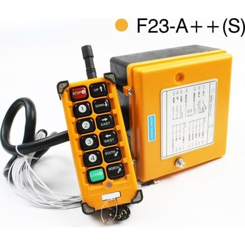 Industrial Wireless Radio remote controller switch speed control Hoist Crane Control Lift Crane F23 A++S