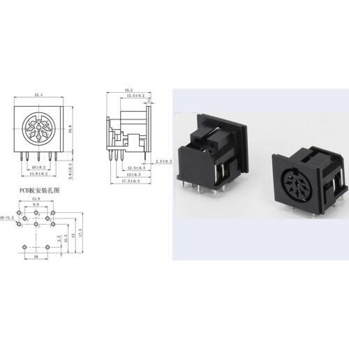S terminal DS-8-04 S-video Video socket DS DC female socket 8PIN New and original