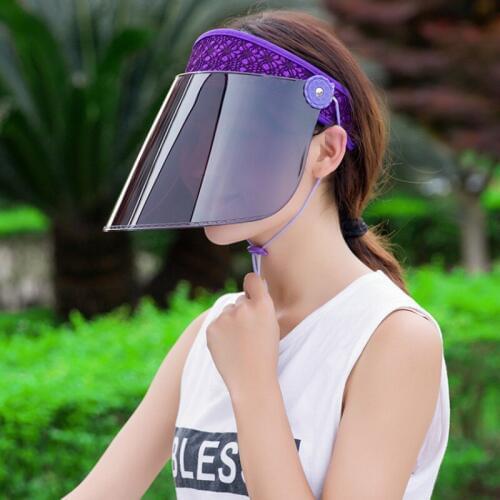 Sunshade Sun Cap Female Summer Sunscreen Sun Protection Hat Men Women Outdoor Cycling Riding Adjustable Anti-UV Caps H7351
