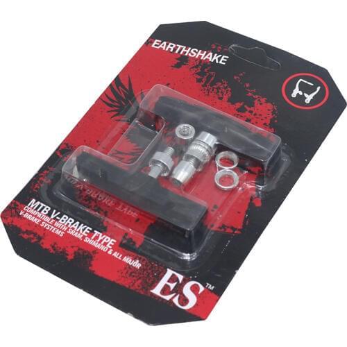 A pair of mountain road bike brakes mountain bike bicycle brakes V-type brake seat shoes rubber block durable bicycle accessorie