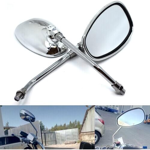 10mm Universal motorcycle rear view mirror oval rear view mirror For Yamaha MT-01 MT-03 MT-07 MT-09/SR/FZ-07 FZ-09 MT-10