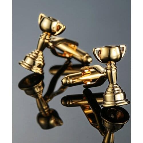 High quality mens Cufflinks new fashion fashion jewelry trophy Cufflinks mens business shirt suit button pin gift