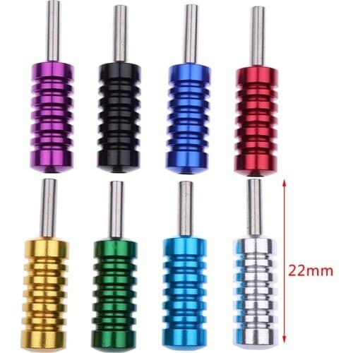 1 Pc 22mm Aluminum Alloy Tattoo Grip Tube With Back Stem Self-locked Tattoo Gun Hand Grip Supplies Body Art Tool Accessories