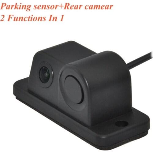 2 in 1 Sound Alarm car rear view camera with visible parking sensor and buzzer IR night vision Parking Assistance