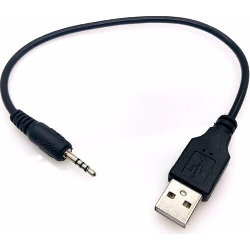2.5mm Male to USB2.0 Male 4 Pole Cable For Laptop Connector Adaptor Converter Easy Connect