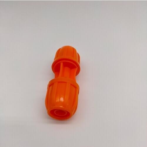 4pcs Orange 2 WAY Connector 8/12 to 8/12 hose Irrigation Watering System