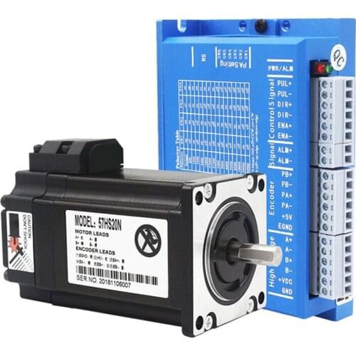 57 two-phase closed loop stepper motor set 1NM 2.2NM 3NM high speed servo motor driver HBS57 to send 3 meters encoder line