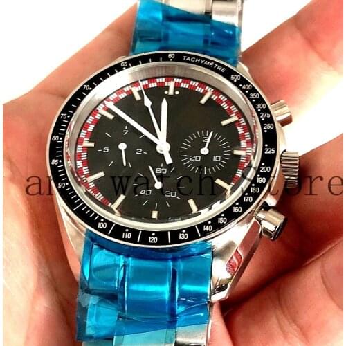 Bliger 40mm New Mens Top Casual Mechanical Watch Silver Case Black Dial Date Luminous Waterproof Automatic Watch