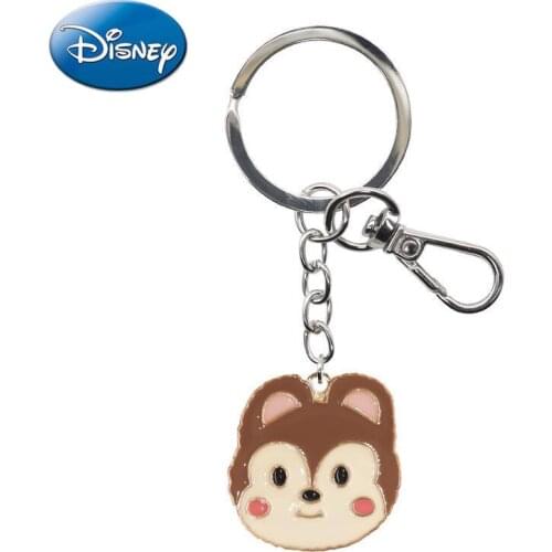 Disney Black Nose Chip'n' Dale Key Chain Pendant Simple Cartoon Accessories School Bag Key Ring Buckle Couple Pendant