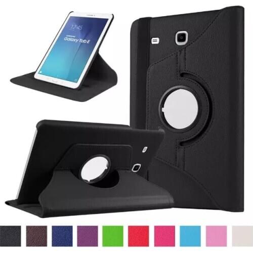 2017 Free shipping For Samsung Galaxy Tab A T550 T555 PU leather 360 Rotating Stand Case cover For Galaxy Tab A 9.7inch