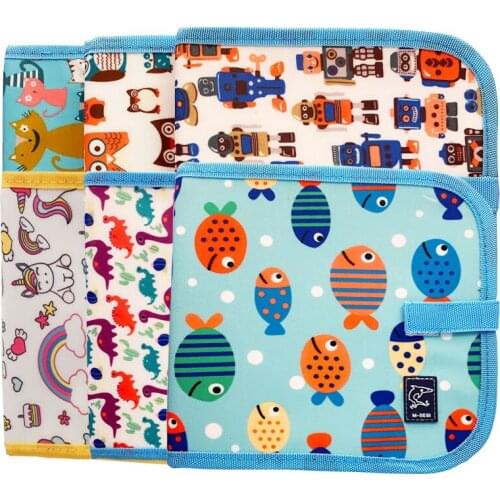 Children Portable Soft Drawing Blackboard 14 Pages With 12 PCS Colorful Watercolors Pens Erasable Drawing Book Educational Toys