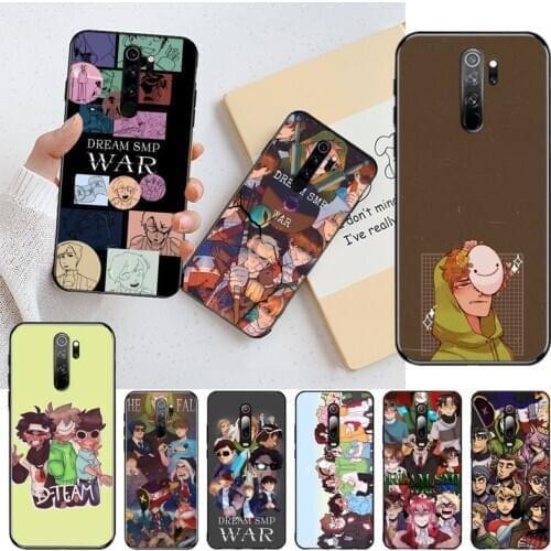 Dream Smp War Phone Case for Redmi 9A 8A 7 6 6A Note 9 8 8T Pro Max Redmi 9 K20 K30 Pro