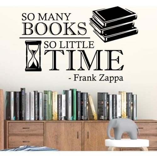 Frank Zappa Wall Decal Inspirational Quotes Reading Book Library Decor Vintage Vinyl Wall Sticker Home Decoration Classroom Y698