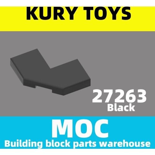 Kury Toys DIY MOC For 27263 100pcs Building block parts For Tile, Modified Facet 2 x 2 Corner with Cut Corner For toy brick