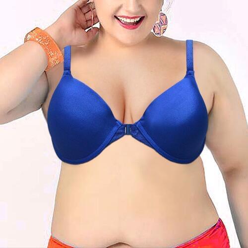 Hot Selling Sexy Bras For Women Lace Bralette Front Close Y-line Big Cup Size Solid Underwire 32 34 36 38 40 42 44 A B C D DD