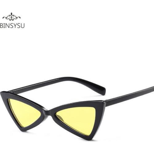 Small Triangle Cat Eye Sunglasses Women Fashion Vintage Cat Eyeglasses Female 2Stylish Sun Glasses UV400 Goggles