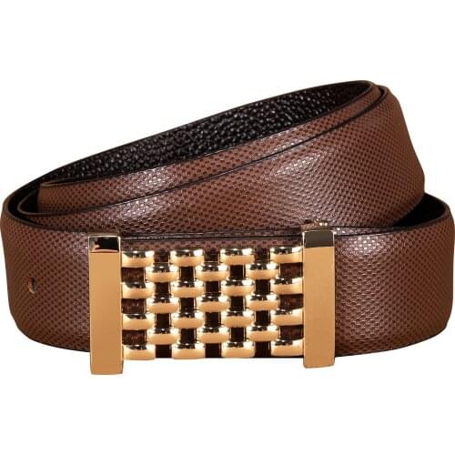 Mens Belt Smooth Buckle Belts New Fashion Brown Belt Designer Metal Strap Belt 100% Causal Cowskin Leather Belt for Man Adult