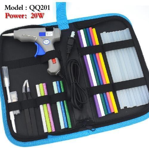 Free shipping glue gun set electric hot melt glue crafts repair tools professional DIY 110-220V 20W with stick gift