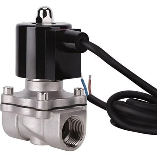 3/4" Normally Closed 304 Stainless Steel Fountain Solenoid Valve 110V 24V 12V 24v Solenoid Valve For Underwater