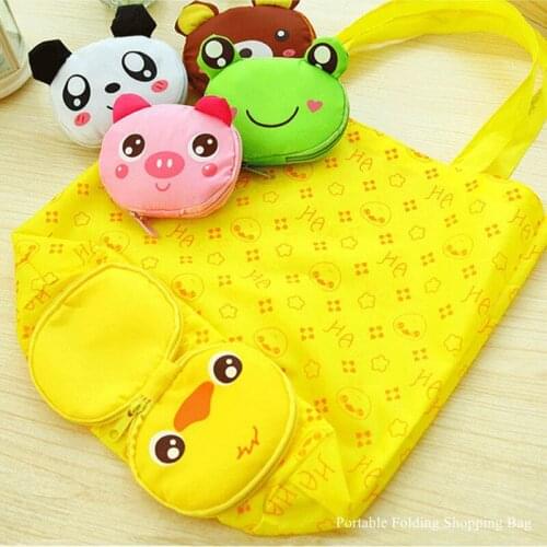 New Heavy Duty Reusable Shopping Bag Foldable for Groceries with Handle Washable Portable Folding Carring Food Bag for Market