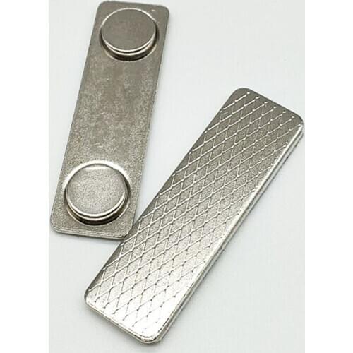 10pcs Strong Magnetic Name Tags Badge Metal Fastener ID Card Durable Attachment Holder SP99