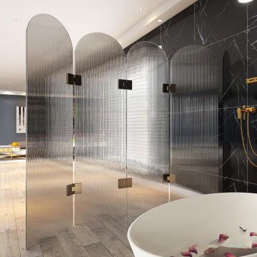 Screen partition living room simple Nordic Light luxury Changhong glass waterproof shelter home net red folding mobile porch