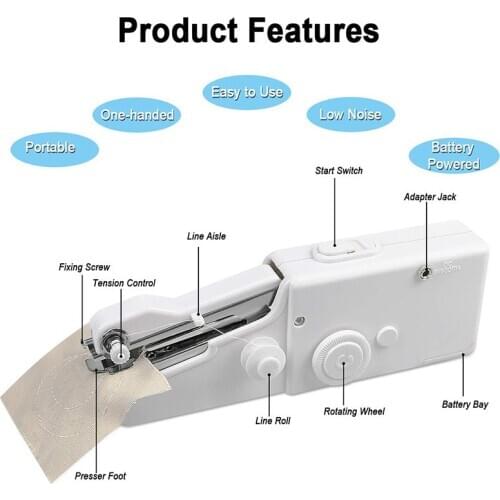 Handheld Portable Electric Sewing Machine Small Mini Sewing Machine HFing