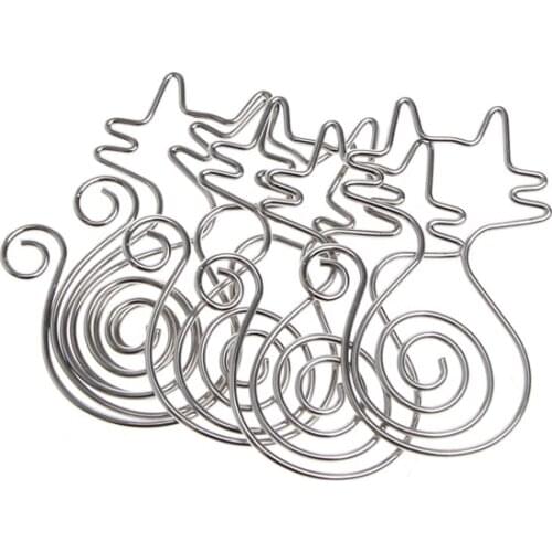 YYDS Cute Cat Metal Paper Clips Pin Book Bookmark Memo Clip Office School Stationery