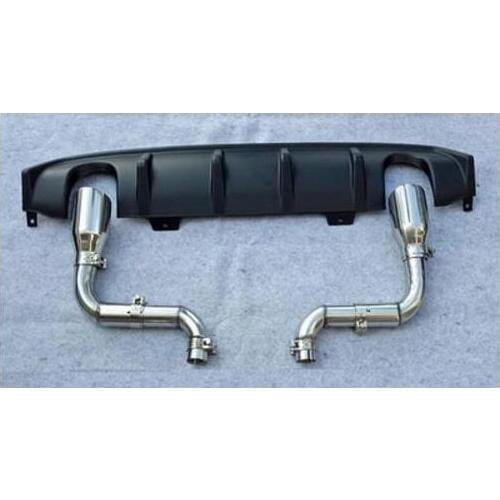 Sport Style Car Rear Bumper Diffuser Spoiler Upgrade Replacement Exhaust Pipe For HONDA CIVIC Sedan 10th Gen 2016 2017