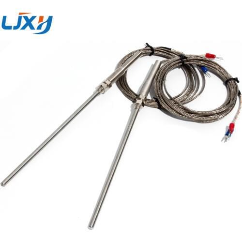 LJXH Thermocouple K Type for Temperature Controller, 4x150mm Probe Sensor, M8x1.25 Thread, 1m/2m/3m/4m/5m Wire Length