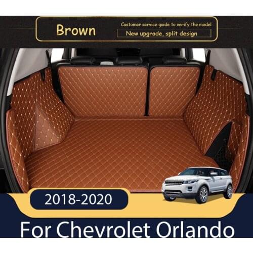 The Trunk Cargo Leather Liner Car Trunk Mat Cargo Compartment Floor Carpet Mud For Chevrolet Orlando 2018-2020