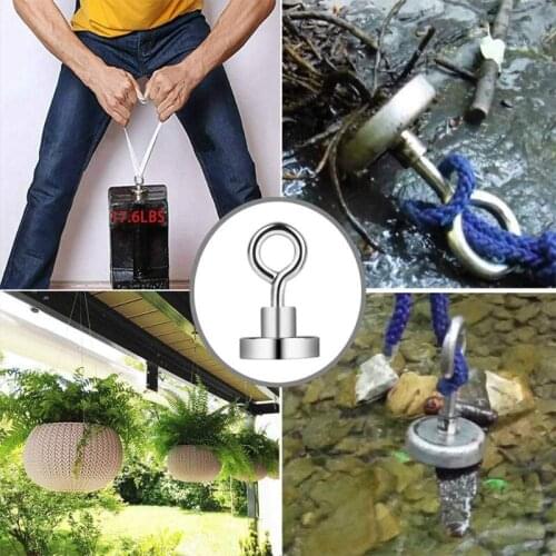 X6HD 24 Pcs Magnetic Hooks Magnets With Hooks Super Strong Neodymium Magnetic Hook For Kitchen Bathroom Garage Office