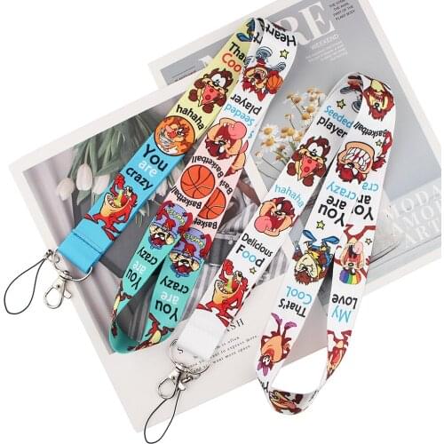 ZF1866 1pcs Monster Cartoon Anime Lovers Key Chain Lanyard Neck Strap For USB Badge Holder DIY Hang Rope Gifts