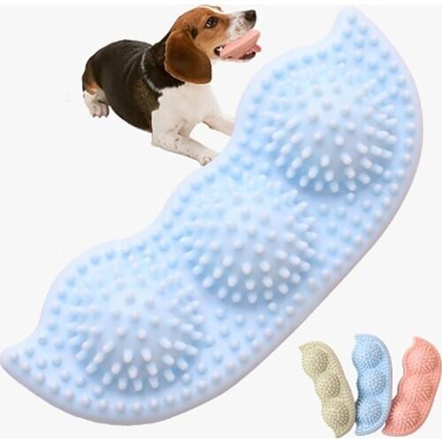 Pet Dog Chew Toys Pea Bite Resistant Cleaning Teeth Dog Bite Stick Soft Plastic Molar Toy For Dog Supplies
