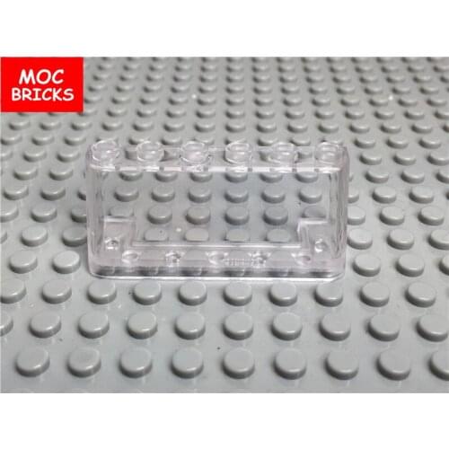 20pcs/lot MOC Bricks Trans clear Car Windscreen 2 x 6 x 2 fit with 4176 Educational Building Blocks figure DIY Toys kids gifts