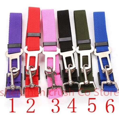 200PCS Adjustable Dog Cat Pet Car Safety Seat Belt Collars