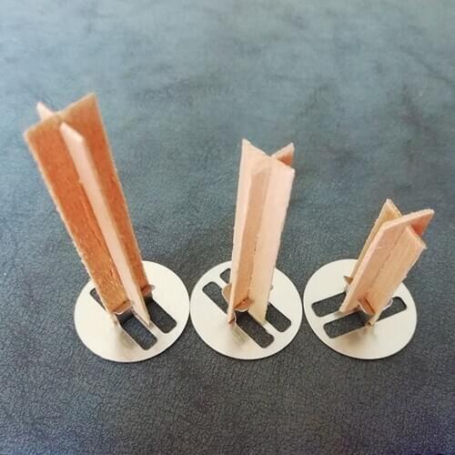 50 pcs/bag DIY Natural Wood Wicks Wax Candle Environmental Core Cross Pattern Wood Core For Handmade Soy Wax Candle Cup Tealight