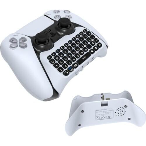 Wireless Bluetooth-compatible Keyboard For PS5 Controller Built In Speaker For Playstation 5 Gamepad External Key Panel Game