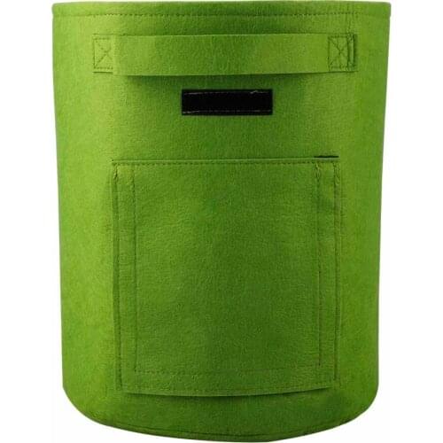 Decoration Bag Planting Bucket DIY Grow Garden Tools 10 Gallons Environmental Indoor And Outdoor Non-woven Green Flower Pot