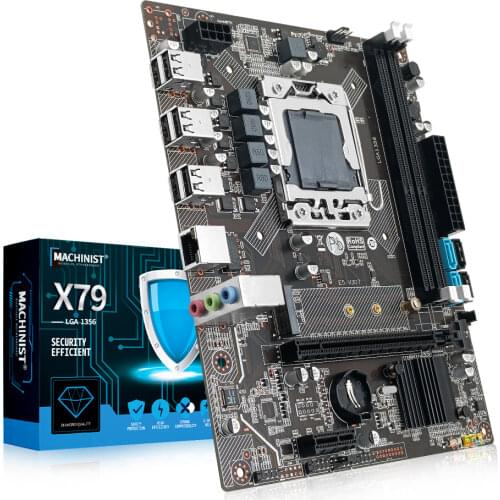 X79 LGA 1356 Desktop motherboard M.2 NVME support Dual Channel DDR3 REG ECC server RAM and xeon E5 CPU Mainboard E5 V304